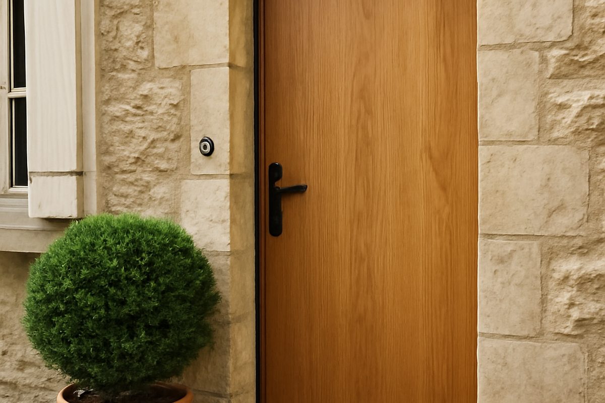 Entree maison porte blindee